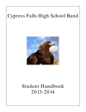Cypress Falls High School Band Student Handbook 2013-2014 - images cypressfallsband