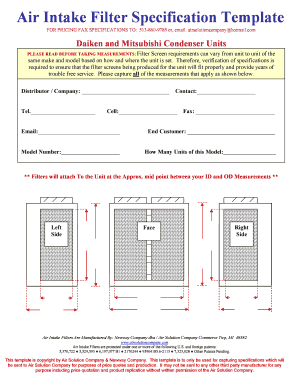 Architectural specifications template - Daiken & Mitsubishi Condenser Units.doc