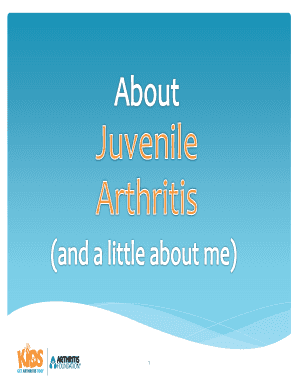 My name is - Kids Get Arthritis Too - kidsgetarthritistoo