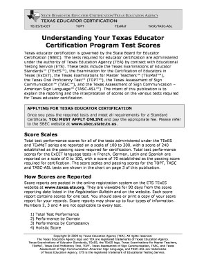 Fillable Online Understanding Your Texas Educator Fax Email Print ...