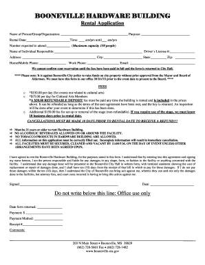 Loan repayment letter to company - Download rental application - City of Booneville, MS - booneville-ms