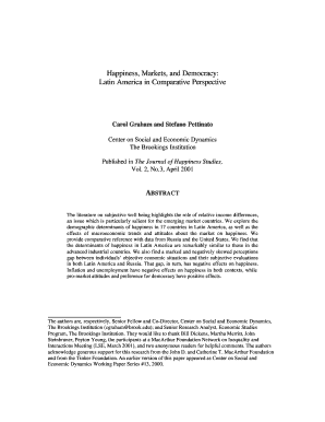 Electronic configuration pdf - Happiness, Markets, and Democracy: Latin America in ... - Expansiva - expansiva