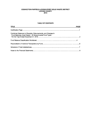 Types of reports pdf - Annual Financial Report - Coshocton Fairfield Licking Perry Solid ... - cflpswd