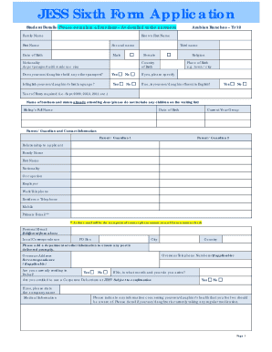 Apply for medicaid indiana - JESS Sixth Form Application - jess sch