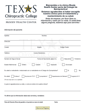 Bienvenidos a la clnica Moody Health Center parte del