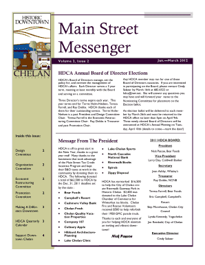 HDCA Annual Board of Director Elections - historicchelan