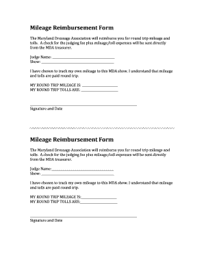 Usps mileage reimbursement form - Mileage Reimbursement Form - Maryland Dressage Association - marylandressage