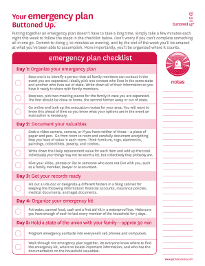 Fillable Online Your emergency plan Fax Email Print - pdfFiller
