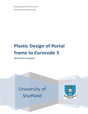 Plastic Design of Portal Eurocode 3 - University of Sheffield - fire-research group shef ac