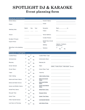 Wedding Planning form2docx