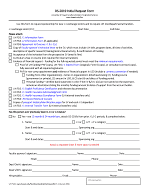 DS2019 Initial Request Form University of Hawaii Faculty &amp - hawaii