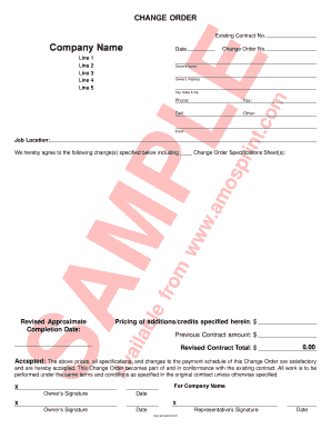 Sample change order letter construction - Saveable Change Order. Saveable Change Order