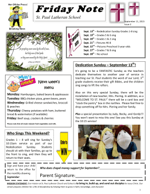 Teachers Printables Newsletter Template