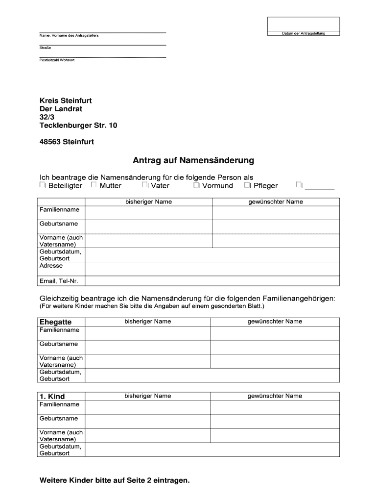 Ausf llbar Online Antrag Auf Namens Nderung pdf Kreis Steinfurt Fax ausf-llbar-online-antrag-auf-namens-nderung-pdf-kreis-steinfurt-fax