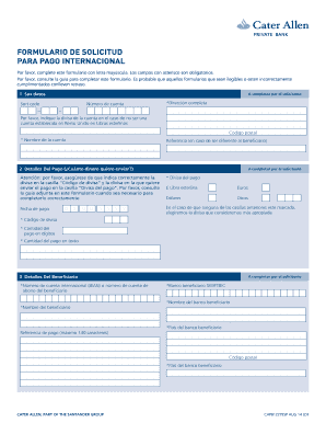 International Payment Request Form