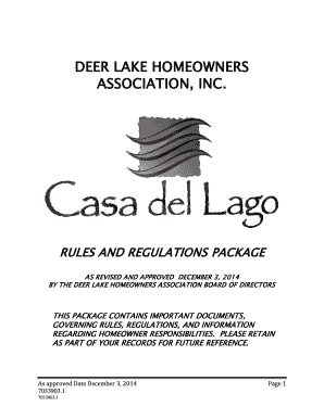 DEER LAKE HOMEOWNERS