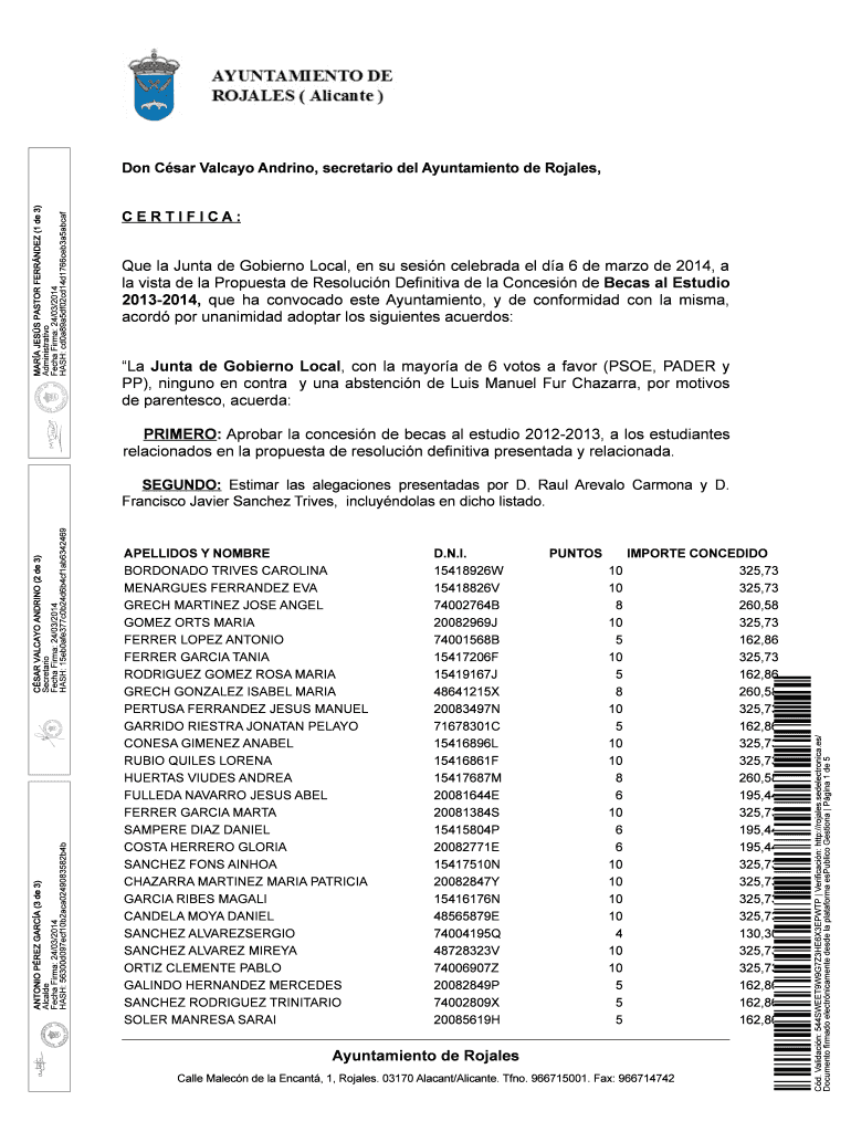 Don Csar Valcayo Andrino secretario del Ayuntamiento de Vista previa en la página 1