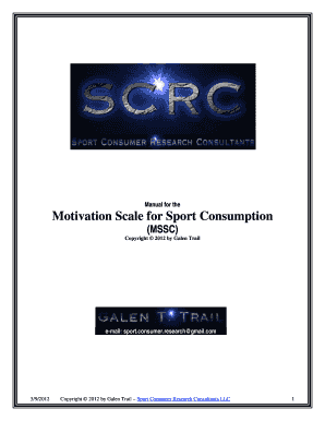 Motivation Scale for Sport Consumption - 2012 - Sport Consumer ...