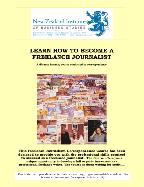 A distance learning course conducted by correspondence - nzibs co