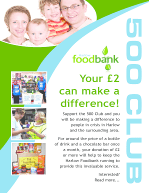 Foodbank 500 - Michael Roberts Charitable Trust - mrct org