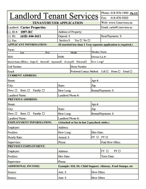 Document - Landlord Tenant Services