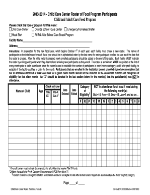 Babysitter letter for food stamps - Child and Adult Care Food Program - TKT Family Resources Inc