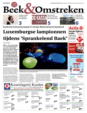 nl Beek Omstreken Zondag receptie Lichtkoningin met Hofdames BEEK GENHOUT NEERBEEK SPAUBEEK KELMOND GEVERIK De Kassa inkelt r 3 Deze week in De Kassa Rinkelt: Breij Letselschade Uitbreiding Makado weer stap dichterbij 5 6 Feeriek - - - - -