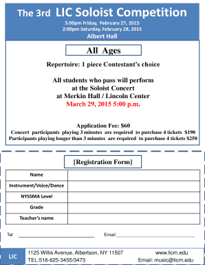 The 3rd LIC Soloist Competition - Long Island Conservatory - licm