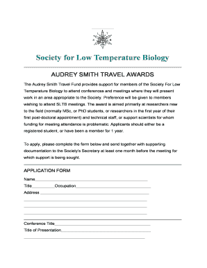Society for Low Temperature Biology - bsltbbbinfob