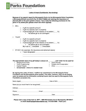 De promotion letter format - Download a non-binding Letter of Intent - Minneapolis Parks ... - mplsparksfoundation