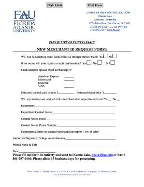 NEW bMERCHANTb ID REQUEST bFORMb