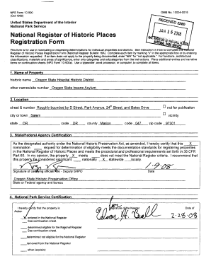 See instruction in How to Completellie1 Naflonal Register of Historic Places Registration Form (National Register Bulletin 16A)