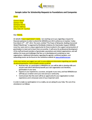 Complaint letter sample pdf - Sample Letter for Scholarship Requests to Foundations and ... - wingsforum