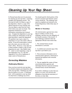 Fillable Online Cleaning Up Your Rap Sheet - RealImagination Fax Email ...