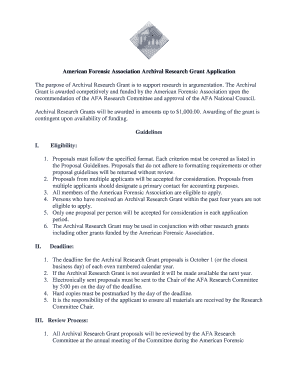 Research proposal sample pdf - Archival Research Grant Proposal Form.pdf - American Forensic ... - americanforensics