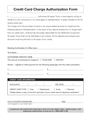 credit card charge authorization