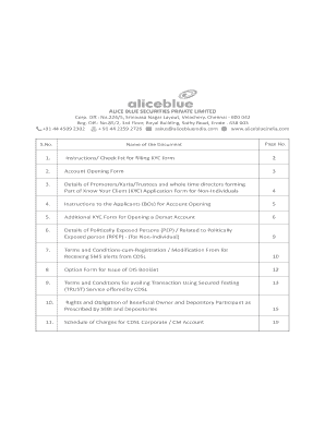 Kyc letter to bank - ALICE BLUE non individual form final