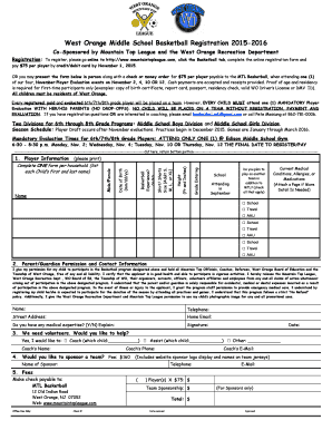 Get basketball player evaluation form word PDF Form Samples to Fill