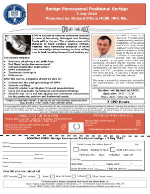 Benign Paroxysmal Positional Vertigo - European Academy of ...