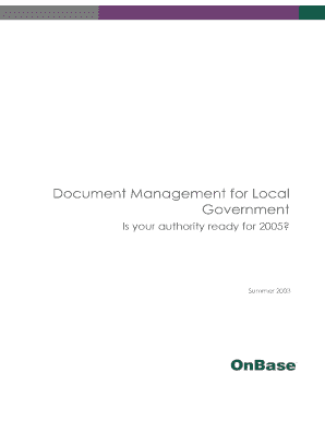 Document Management for Local Government - bAvanquestb bUKb