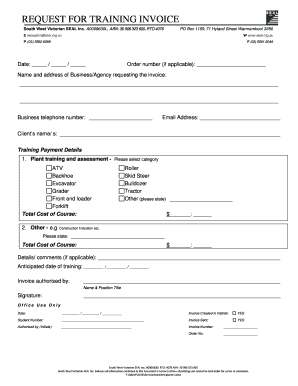 fillable online seal org request for training invoice seal seal training invoice
