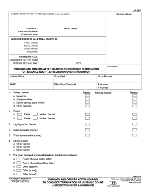 California JV-367 Form