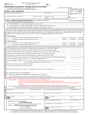 Texas Inheritance Tax Return