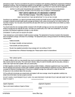 Medicare Supplement Insurance Replacement Notice