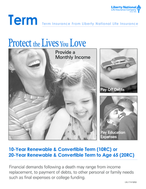 Liberty National Term Insurance Application