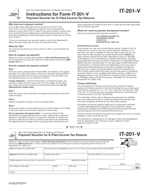 New York State IT-201-V Payment Voucher