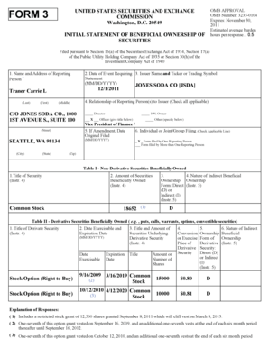 Form 3 Beneficial Ownership