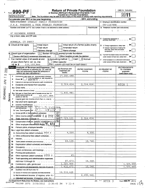 Form 990-PF 2011