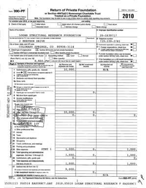 Form 990-PF 2010