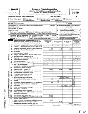 Form 990-PF 2010